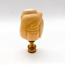 Load image into Gallery viewer, Carved Ivory Man with Staff Finial, 2-3/4&quot;