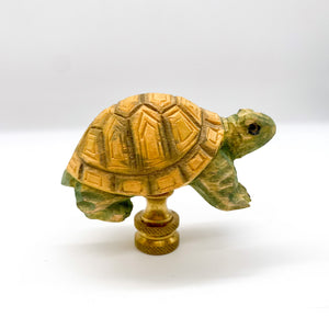 Wood Turtle Finial, 2"