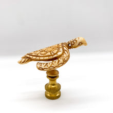 Load image into Gallery viewer, Carved Bone Swimming Turtle Finial, 2-1/8&quot;