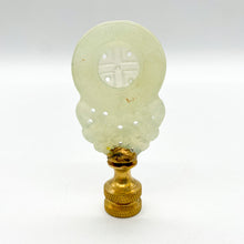 Load image into Gallery viewer, Carved Jade Coin Finial, 2-3/4&quot;