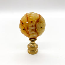 Load image into Gallery viewer, Carved Jade Disk Finial, 2-1/8&quot;