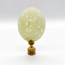 Load image into Gallery viewer, Carved Jade Oval Dragon Finial, 3-1/8&quot;