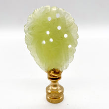 Load image into Gallery viewer, Carved Jade Oval Melon Finial, 2-7/8&quot;