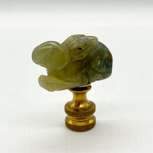 Load image into Gallery viewer, lamps, lamps store, lighting store, Dallas lampshade store, Dallas lamps, interior design Dallas, lampshade store, lampshades Dallas, finial, finials, jade, rabbit, carved finial