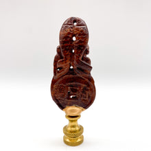 Load image into Gallery viewer, Carved Root Long Life Finial, 3-3/8&quot;