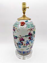 Load image into Gallery viewer, Chinese-Vase-Lamp,-15-3/4 -at-harp-saddle
