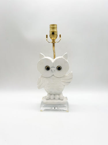Snow Owl Lamp, ~19