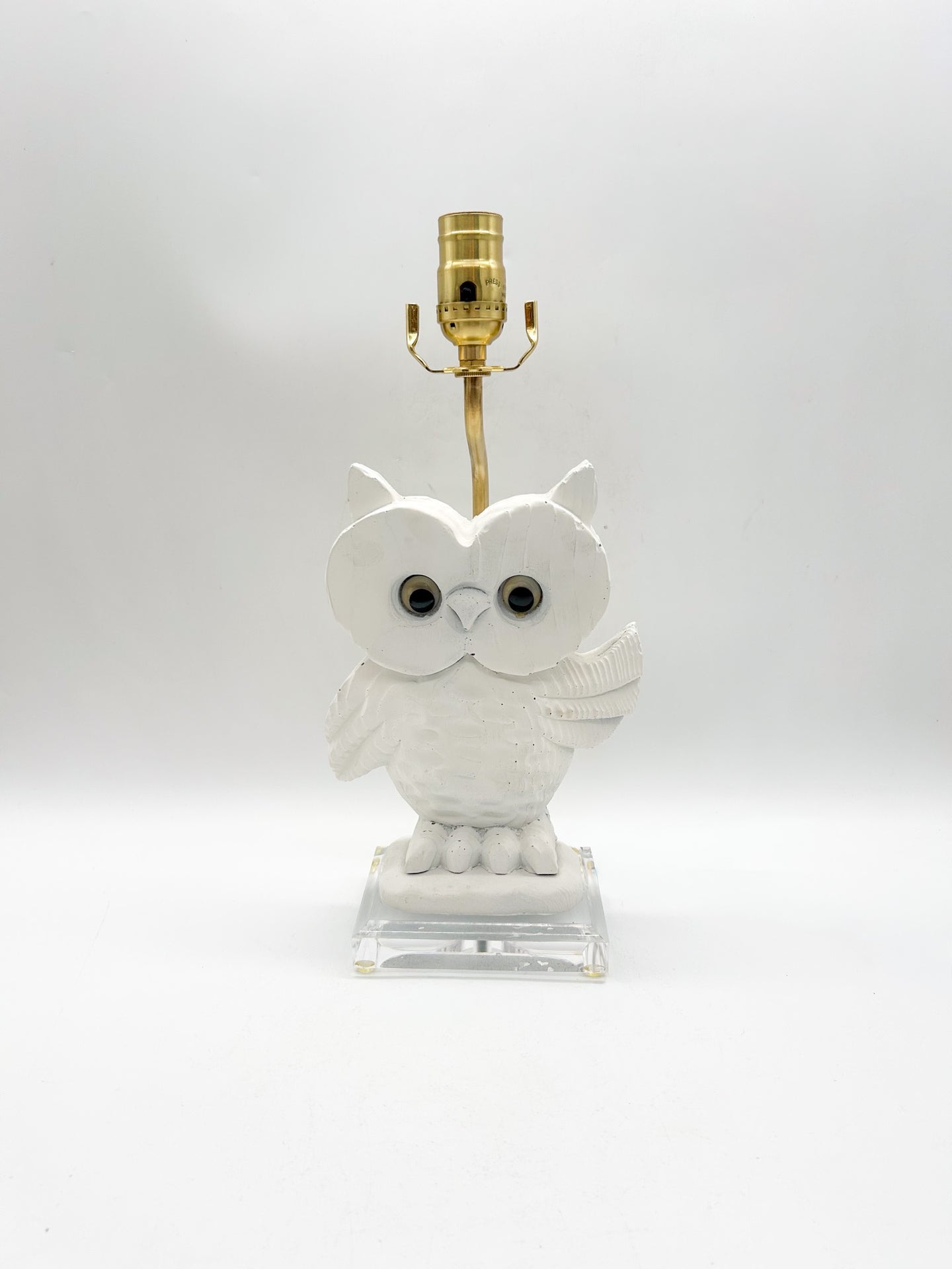Snow Owl Lamp, ~19