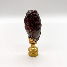 Load image into Gallery viewer, lamps, lamps store, lighting store, Dallas lampshade store, Dallas lamps, interior design Dallas, lampshade store, lampshades Dallas, finial, finials, jade, brown jade, carved finial
