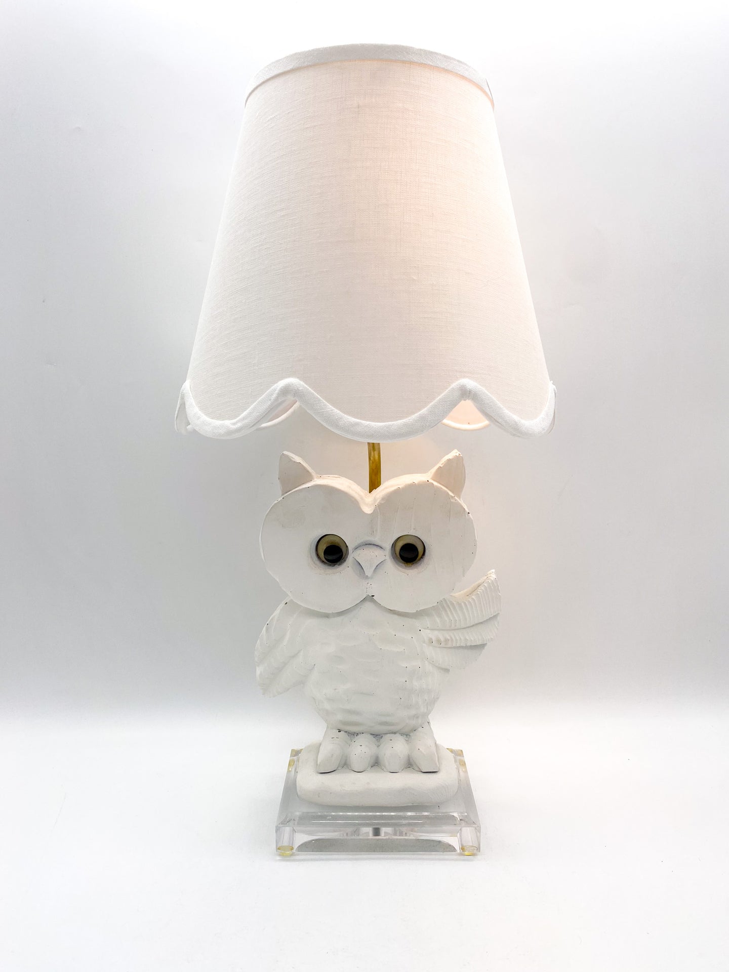 Snow Owl Lamp, ~19