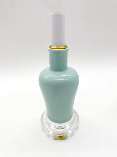 Celadon Porcelain Bud Vase Mini Lamp 3