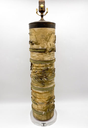 Chinese Wallpaper Print Lamp