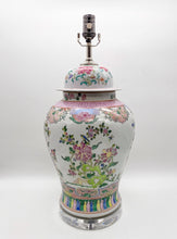 Load image into Gallery viewer, enchanted lighting, Chinoiserie Floral Table Lamp, Chinoiserie Floral Lamp, Chinoiserie, lamp shop dallas, lamp store dallas, lighting store dallas, lighting boutique, lampshade store, lampshade store dallas, home decor store, home decor, interior design store, home decor store dallas