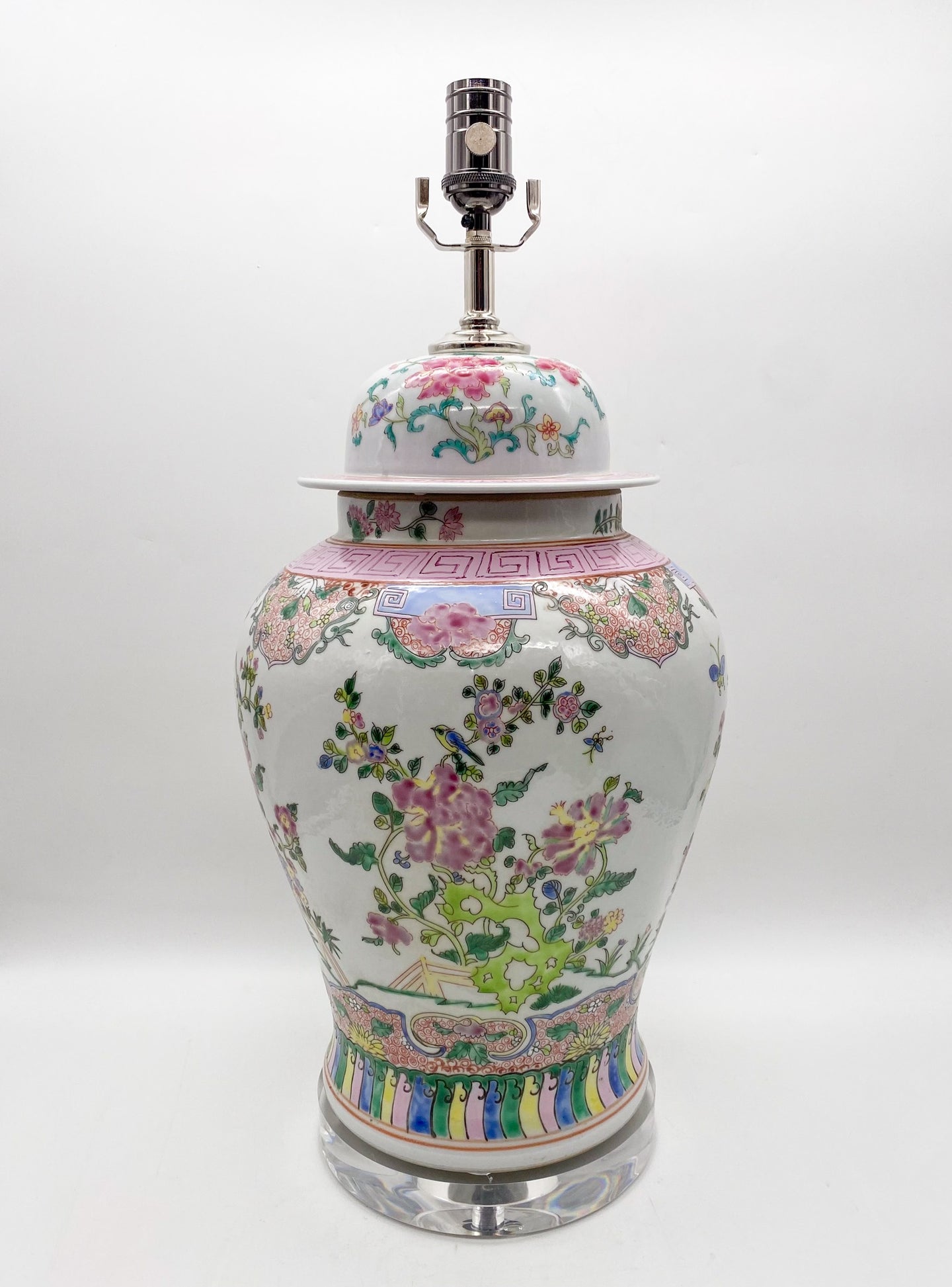 enchanted lighting, Chinoiserie Floral Table Lamp, Chinoiserie Floral Lamp, Chinoiserie, lamp shop dallas, lamp store dallas, lighting store dallas, lighting boutique, lampshade store, lampshade store dallas, home decor store, home decor, interior design store, home decor store dallas