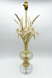 Clear Murano Glass Lamp