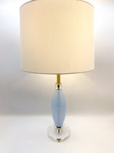 Load image into Gallery viewer, Cloud Blue Murano Ellipsoid Buffet Table Lamp