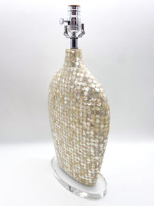 lamps, lamps store, lighting store, Dallas lampshade store, Dallas lamps, interior design Dallas, lampshade store, lampshades Dallas, shell lamp, capiz shell lamp, pearl lamp, pearly lamp, pearlescent lamp, oval lamp, oval base, acrylic base
