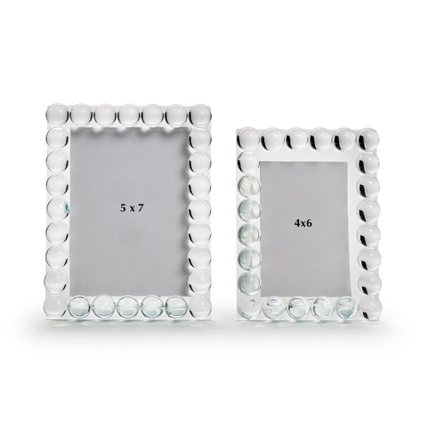Crystal Glass Bubbles Picture Frame 5x7