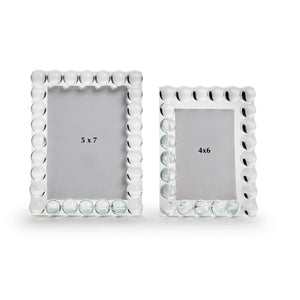 Crystal Glass Bubbles Picture Frame 5x7