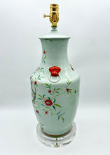 Load image into Gallery viewer, Large Vase w/ Peony &amp; Swallow Table Lamp