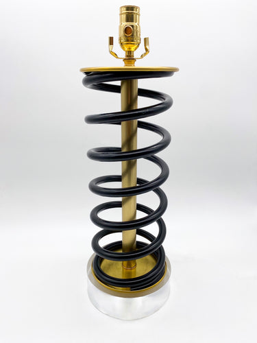 Coil Spring Lamp Pair