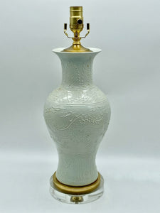 Dragon Relief Fish Tail Vase Lamp