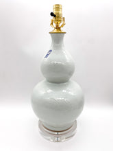 Load image into Gallery viewer, Dragon Relief Double Gourd Antique White Glazed Porcelain Lamp