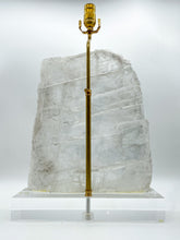 Load image into Gallery viewer, Window Pane Selenite Slice Lamp