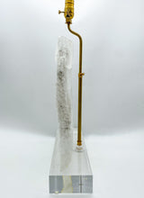 Load image into Gallery viewer, Window Pane Selenite Slice Lamp