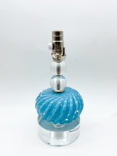 Load image into Gallery viewer, Blue Murano Melon Jar Lamp