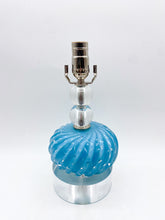 Load image into Gallery viewer, Blue Murano Melon Jar Lamp
