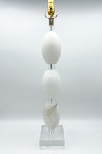 Load image into Gallery viewer, Stacked Alabaster Table Lamp
