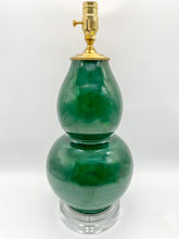 Load image into Gallery viewer, Dark Green Double Gourd Lamp