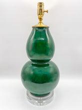 Load image into Gallery viewer, Dark Green Double Gourd Lamp