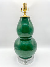 Load image into Gallery viewer, Dark Green Double Gourd Lamp