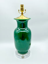 Load image into Gallery viewer, Green Fish Tail Vase Lamp