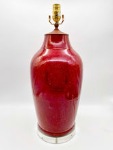 Load image into Gallery viewer, Oxblood Tall Vase Lamp
