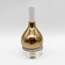 Load image into Gallery viewer, Elongated Gourd Shaped Mirror Gloss Gold Mini Lamp
