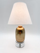 Load image into Gallery viewer, Elongated Melon Mirror Gloss Gold Mini Lamp