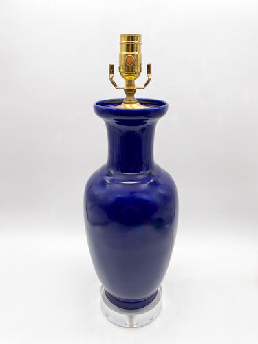 Blue-Jar-Lamp.-18in.-(to-harp-saddle)
