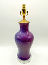 Load image into Gallery viewer, Fishtail Purple Drip Glaze Lamp