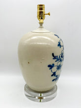 Load image into Gallery viewer, Floral Blue/White Melon Jar Lamp