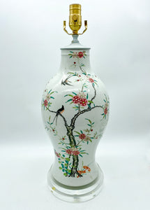 Floral Bird Vase Lamp