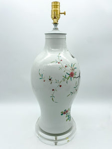 Floral Bird Vase Lamp