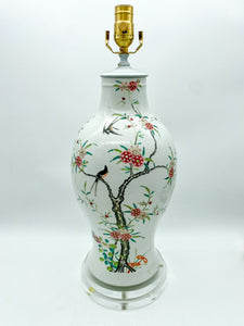 Floral Bird Vase Lamp