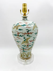 Flying Geese Temple Jar Lamp