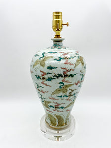 Flying Geese Temple Jar Lamp