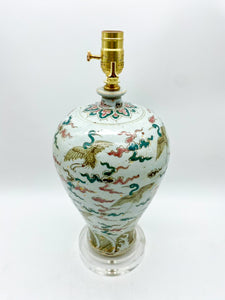 Flying Geese Temple Jar Lamp