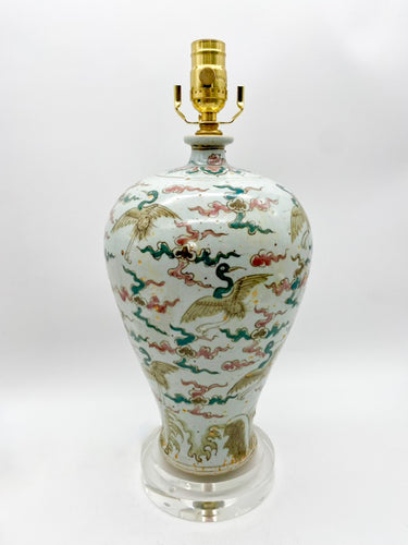 Flying Geese Temple Jar Lamp