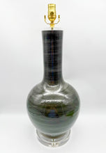 Load image into Gallery viewer, Gray Bulb Vase Lamp, 22&quot; at harp saddle